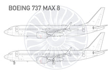 Lade das Bild in den Galerie-Viewer, #10 Whiteprint 737 MAX 8