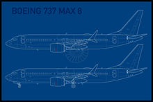 Lade das Bild in den Galerie-Viewer, #10 Blueprint 737 MAX 8
