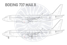 Lade das Bild in den Galerie-Viewer, #10 Whiteprint 737 MAX 8

